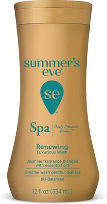 New Summer's Eve Spa Daily Intimate Wash Jasmine Scented pH-Balanced 12 oz