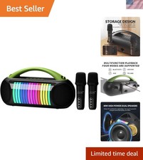 K9 Karaoke Portable Systems Wireless Karaoke Machine Sepaker, Waterproof Wire...