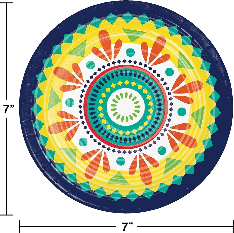 Plates - Bev - Pottery - 7"" - 8 pcs - Image 2 of 2