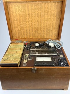Tester tubolare Funke W19 rarità con schede di prova collettore tube tester