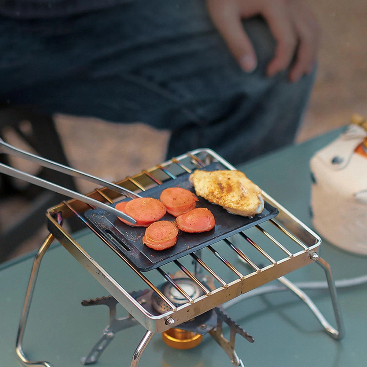 Mini top grill pan