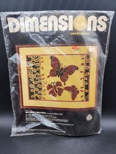 1981 Dimensions Needle Point Cross stitch Butterfly Brocade 2194