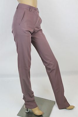 2 $720 Bottega Veneta Women's Light Purple Wool Pant w/Belt Line 38
