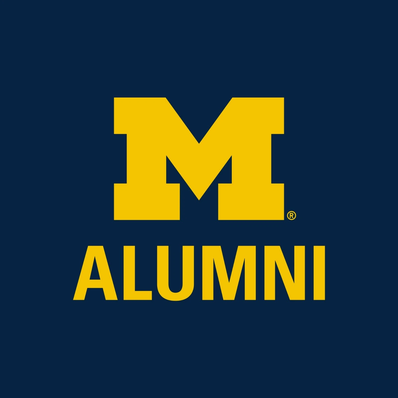 Michigan Wolverines Primary Logo Alumni  Zip Sweatshirt