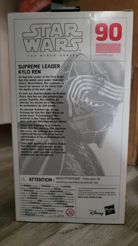 SUPREME LEADER KYLO REN STAR WARS THE BLACK SERIES 6" FIGURE HASBRO - Picture 3 of 5