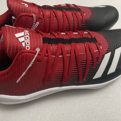 Adidas Afterburner 6 Men's US 13 JP 310 Baseball Cleats Red Black G27664 New - Picture 10 of 12