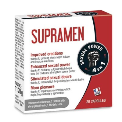 Supramen Quick Action & Performance (20 tabs) für längeren und ausdauernden Sex