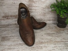 BORN Women's Brown Leather Slip On Stretch Clogs Booties  W82419  Size 7 / 38
