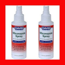 Lot of 2 Davis Miconazole Medicated Spray 4 oz ringworm