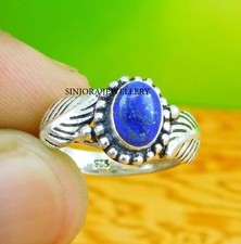 Lapis Lazuli Gemstone 925 sterling silver handmade Gift Ring US size 5 to 13