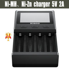 4A Fast Smart Battery Charger for Rechargeable Li-ion Ni-MH Ni-Zn with AA AAA