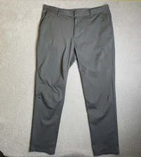 Rhone Pants Men 38x34 Gray Commuter Pant Pockets Stretch Performance Casual