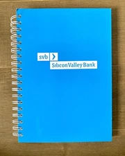 Silicon Valley Bank SVB 8”x 10” Lined Spiral Notebook Merchandise Memorabilia