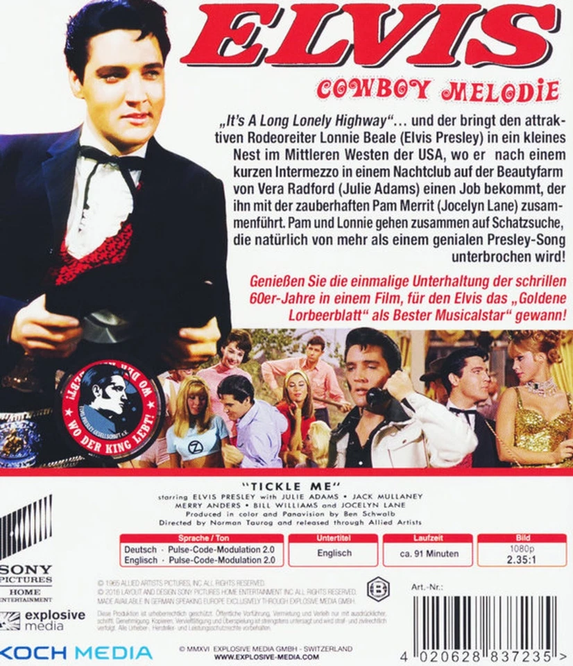 Cowboy Melodie (1965)[Blu-ray/Neu/OVP] Elvis Presley, Jocelyn Lane, Julie Adams, - Bild 2 von 4