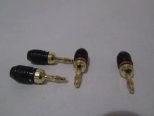 DC Pro Audio High End Deadbolt Banana Plugs 2 Pairs (4Pcs).