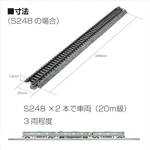 KATO N SCALE UNITRACK Double Crossover Track 310mm 12-3/16 (1 PC) NEW 20-210 - Image 4 of 4