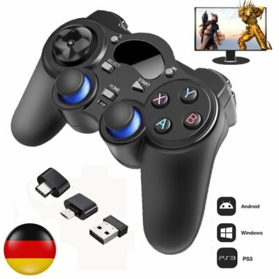 2,4G Wireless Gamepad Controller +OTG für PC Android Smartphone Handy PS3 TV Box