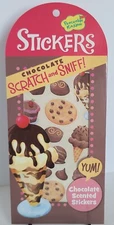 New: Peaceable Kingdom Scratch & Sniff: Chocolate Stickers 2 Sheets/40 Stickers