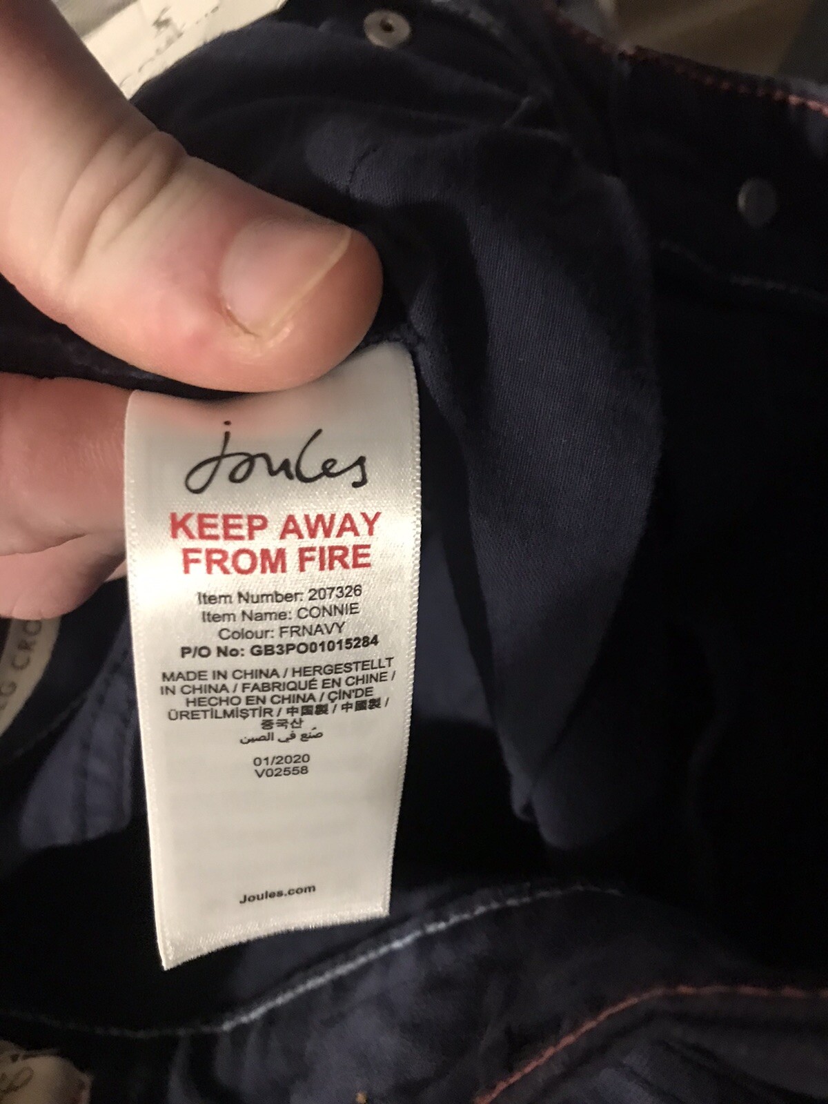 Joules Jeans Size 6 Blue Denim Wide Leg 