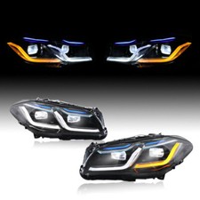 2x LED Scheinwerfer Für BMW 5er F10 F18 2011-17 Xenon/Halogen Frontscheinwerfer