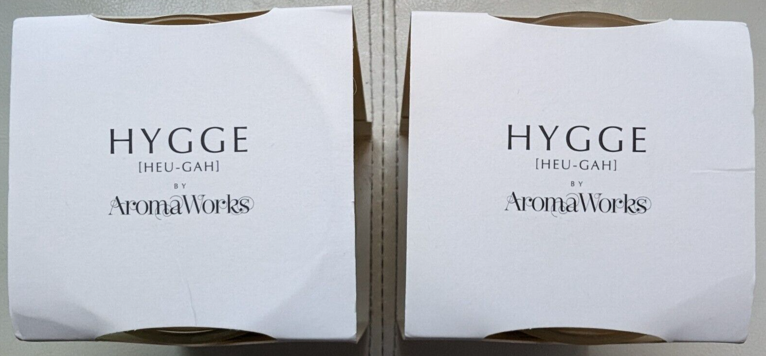 2x AromaWorks Hygge Revive Candles Amyris & Bergamot 220g New & Unused
