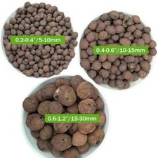 1-5 LBS organic clay pebbles, 5-30mm, for dra...