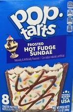 Kellogg's Pop Tarts FROSTED HOT FUDGE SUNDAE Toaster Pastries 13.5 oz Box 8 CT