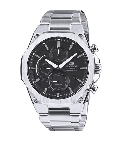 Casio EDIFICE EFSS570D-1 Slim Case Stainless Steel Solar Power Men&amp;#039;s Watch