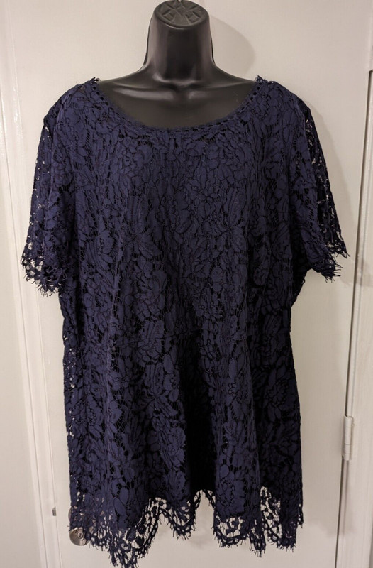 Women's Isaac Mizrahi Lace Blouse-Size 3X