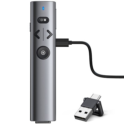 For PC Power point Presentation Remote Wireless Presenter Laser Pointer Clicker