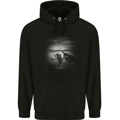 Angelrute und Rolle Fischer Kinder Kinder Hoodie