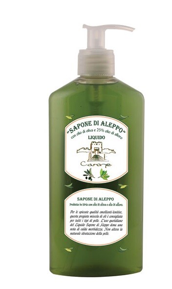 SAPONE LIQUIDO DI ALEPP -  olio d’oliva e olio di alloro 25% – 1000 ml