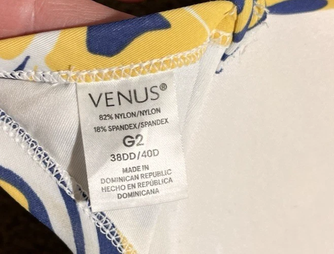 Traje de baño Venus 2 piezas traje de baño 16 parte inferior y D ajustable, con aros, almohadillas Foto 4 de 4