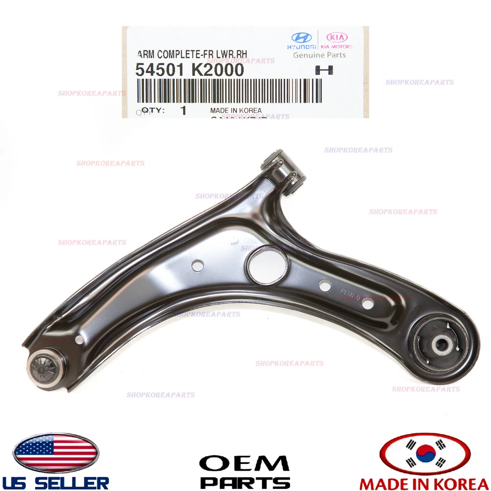 Brazo de control inferior delantero genuino OEM lado del pasajero derecho Hyundai Venue 2020-2025 Foto 3 de 4