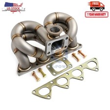 Turbo Exhaust Manifold For Honda Acura T3 Ram Horn 44mm Wg B16b18 B-series Turbo Exhaust Manifold For Honda Acura T3 Ram Horn 44mm Wg B16b18 B-series