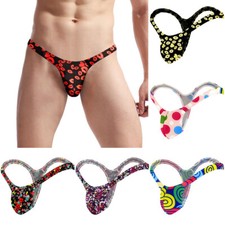 5/3 Pack Men's G-string Briefs Sexy Thong Bikini Underwear T Back Pouch Panties⇖