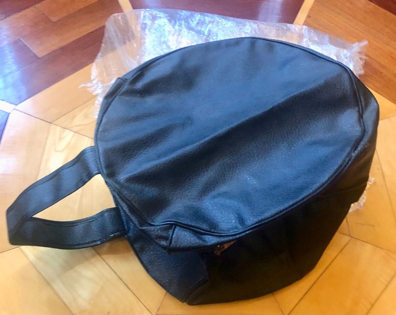 DV-6  DRUM  8" x 12"  TOM TOM DRUM GIG BAG VINYL TOM CASE COVER - BLACK