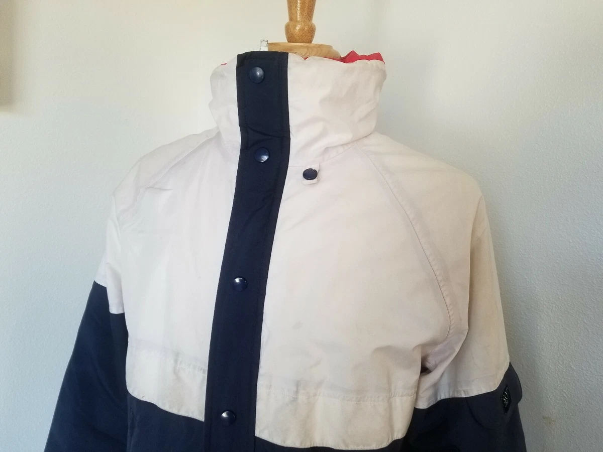Vtg SKYR Ski Jacket Men s Size M White Blue Gor Tex Fabrics
