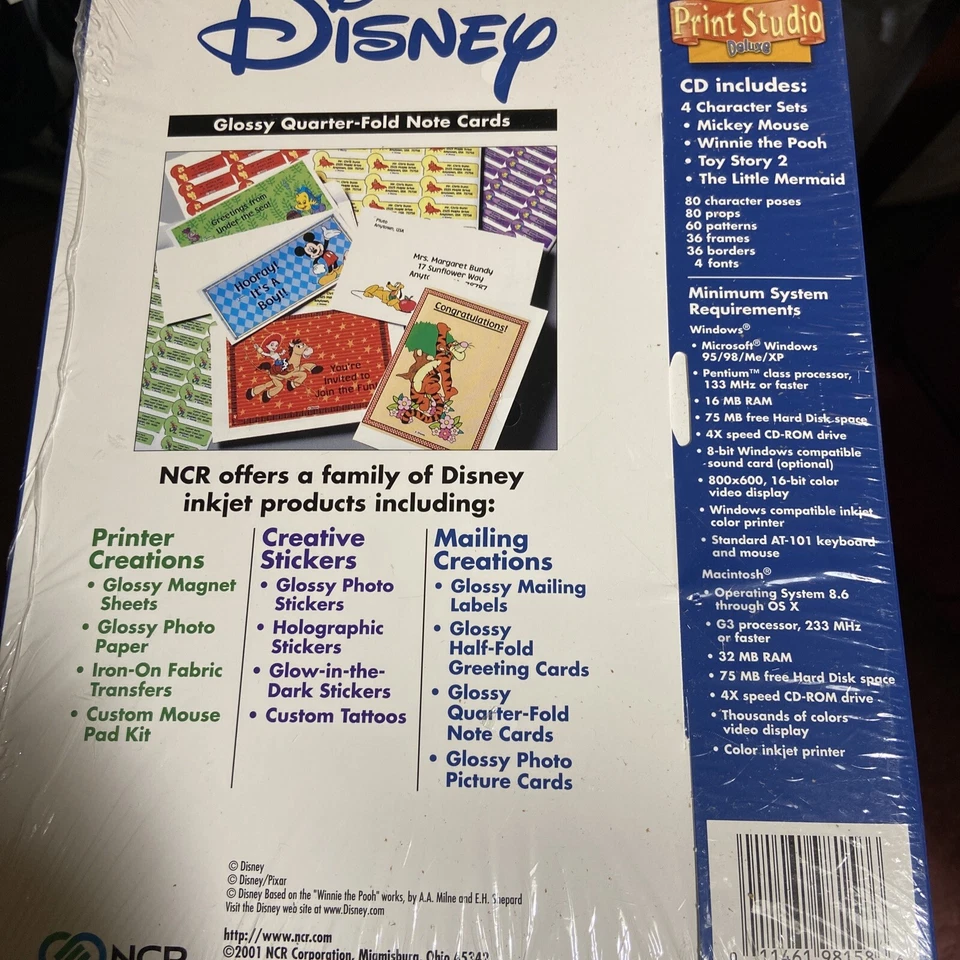 Глянцевые складные открытки на четверть доллара Disney Mailing Creations. - Изображение 2 из 4