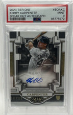 2023 Topps Tier One Break Out Auto /299 Kerry Carpenter Rookie Auto RC POP 4!