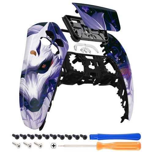 Repuesto de cubierta de carcasa superior eXtremeRate placa frontal táctil para controlador PS5 - Imagen 113 de 151