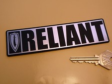 RELIANT Text Oblong Self Adhesive Car Body Badge 5.5" GTE GTC Sabre Scimitar SS