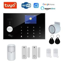 Kit Allarme antifurto casa sistema GSM WIFI Touch 433MHz Tuya SmartLife ZXG30