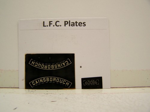 LFC LNER/BR No 60086 Gainsborough Typenschilder | Zustand: New