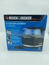 Black & Decker 12-Cup Replacement Carafe - Black (GC3000B) New Open Box