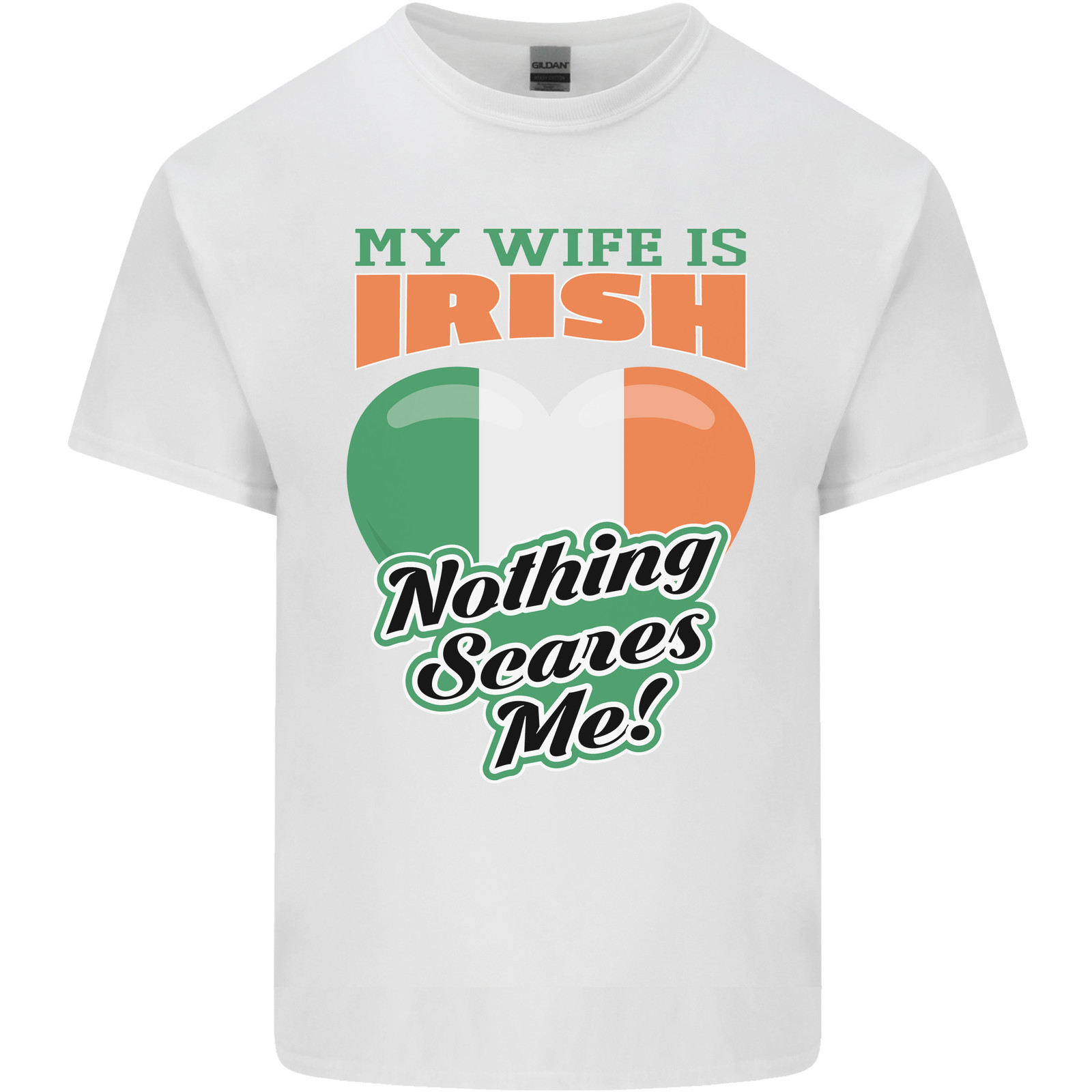 My Wife is Irish Nothing Scares Me Ireland Kids T-Shirt Boys Girls image 6