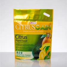 Bgi Citrusgain 8-3-9- Citrus Plant Food Fertilizer - 10lbs.