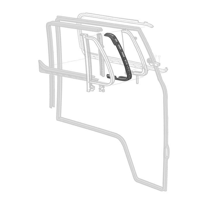 Cab Door Opening Quarterlight Seal Nearside Left VW T2 Bay 67–79