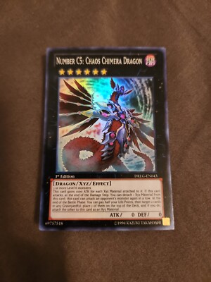 Number C5: Chaos Chimera Dragon - DRLG-EN043 - Super Rare - 1st Edition ...