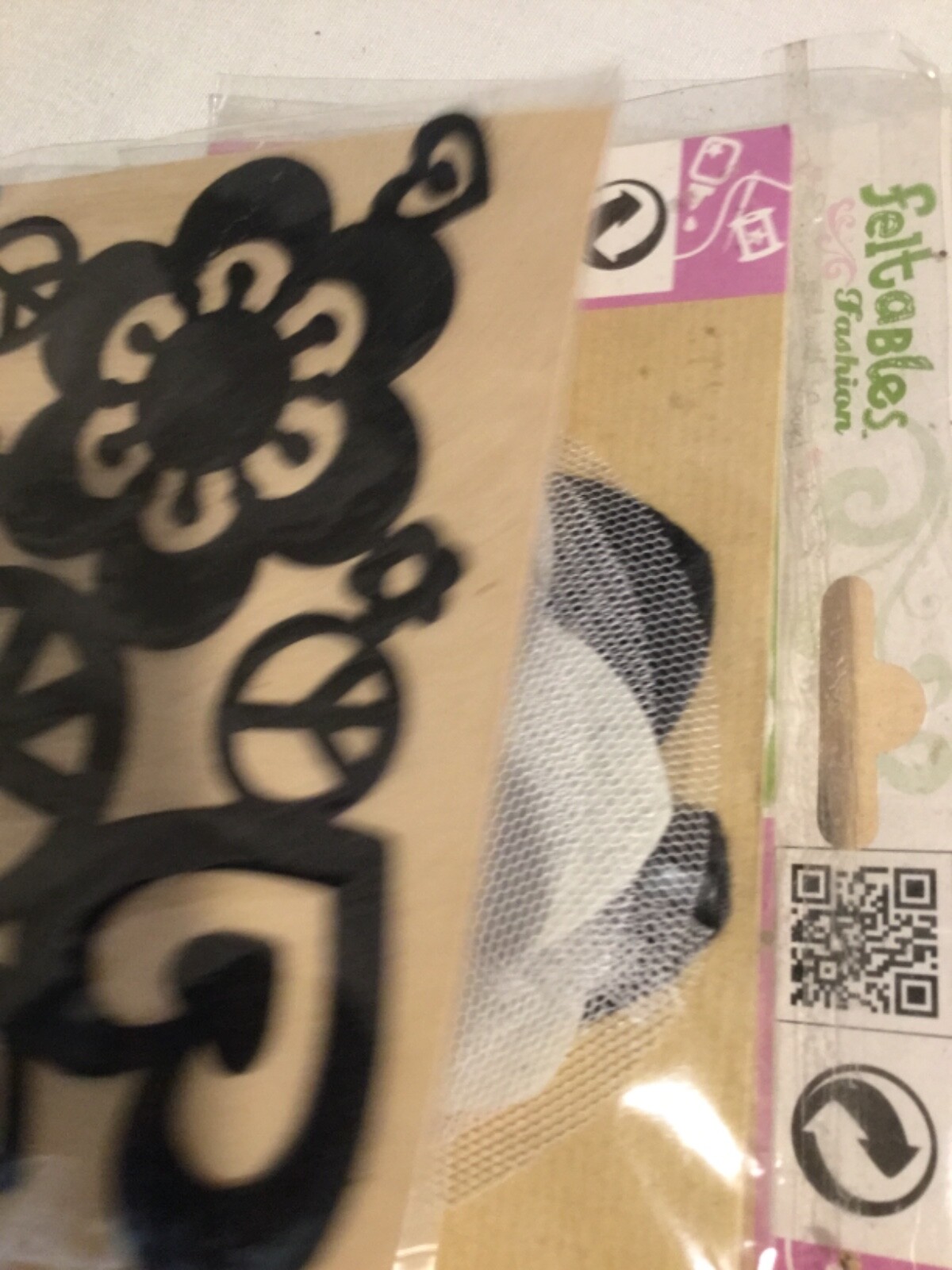 Feltables  Flower, Peace Sign 5 Packages Lot of Craft Supplies